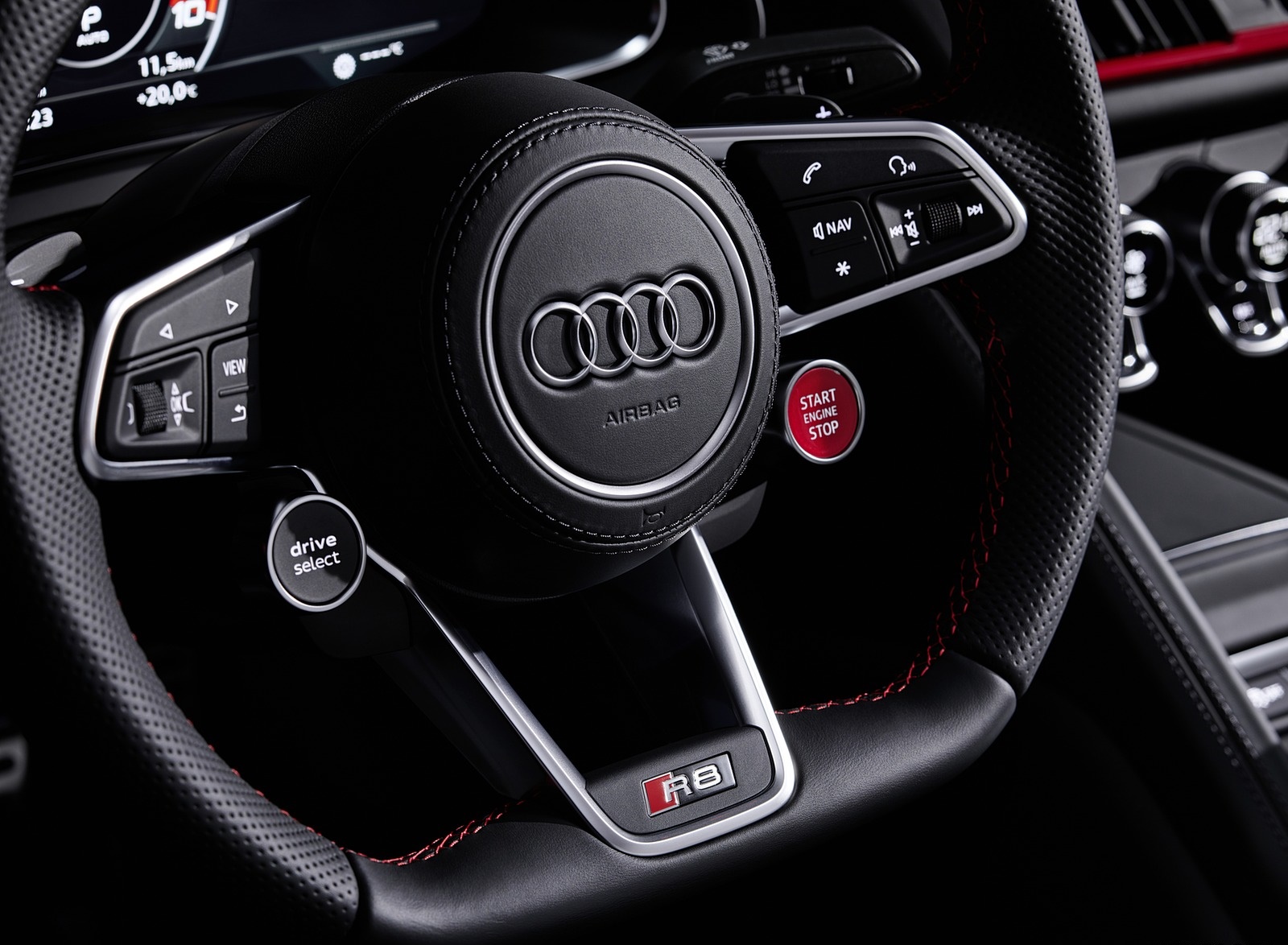 Audi R8 Steering Wheel Wallpaper