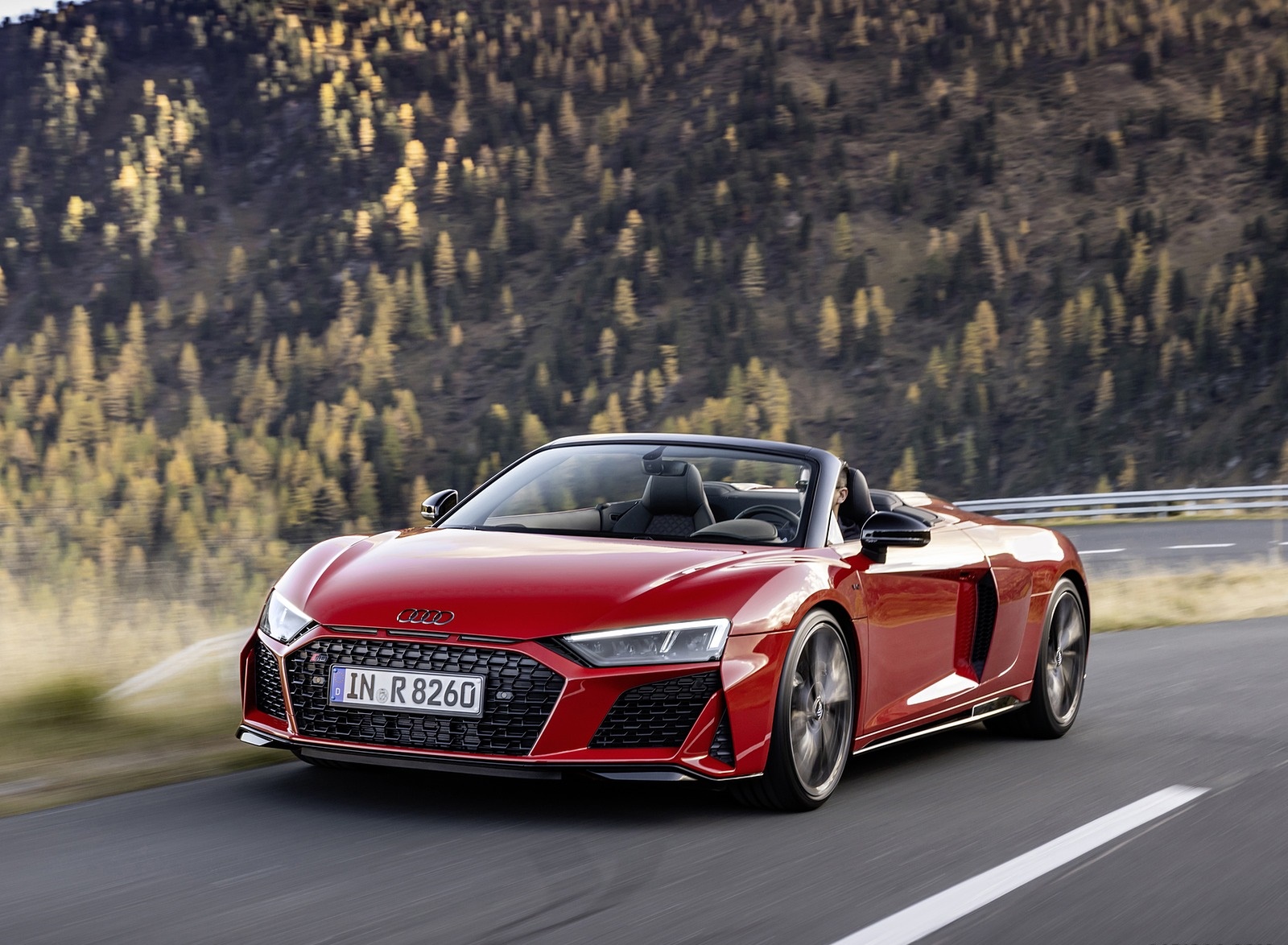 2020 Audi R8 V10 RWD Spyder (Color: Tango Red) Front Three-Quarter Wallpapers #2 of 31