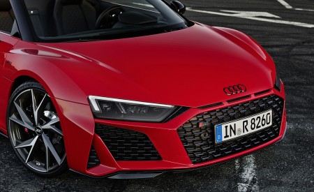 2020 Audi R8 V10 RWD Spyder (Color: Tango Red) Headlight Wallpapers 450x275 (23)