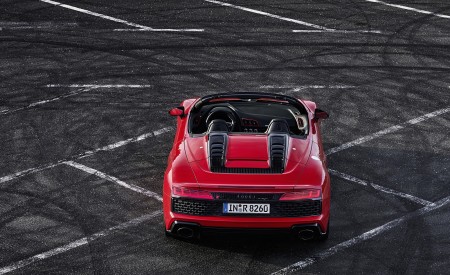 2020 Audi R8 V10 RWD Spyder (Color: Tango Red) Rear Wallpapers 450x275 (19)