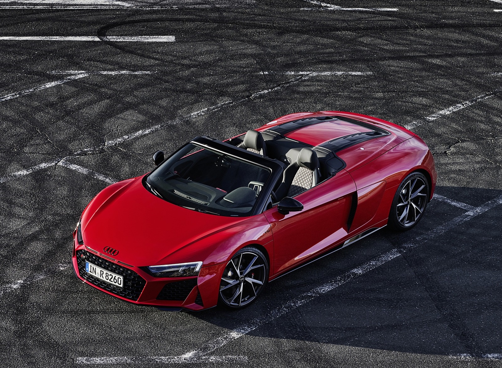 2020 Audi R8 V10 RWD Spyder (Color: Tango Red) Top Wallpapers #17 of 31