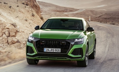 2020 Audi RS Q8 (Color: Java Green) Front Wallpapers 450x275 (2)