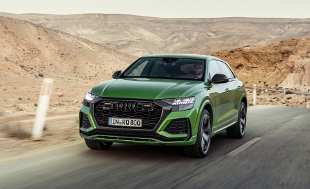 2020 Audi RS Q8 (Color: Java Green) Front Wallpapers 450x275 (3)