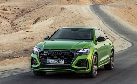 2020 Audi RS Q8 (Color: Java Green) Front Wallpapers 450x275 (6)