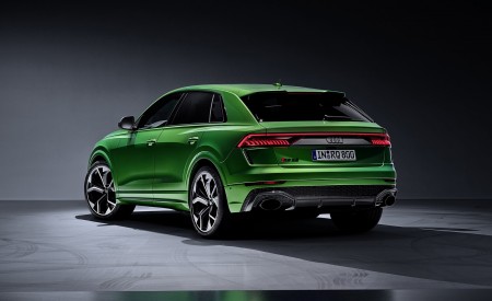 2020 Audi RS Q8 (Color: Java Green) Rear Three-Quarter Wallpapers 450x275 (41)