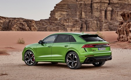 2020 Audi RS Q8 (Color: Java Green) Rear Three-Quarter Wallpapers 450x275 (26)