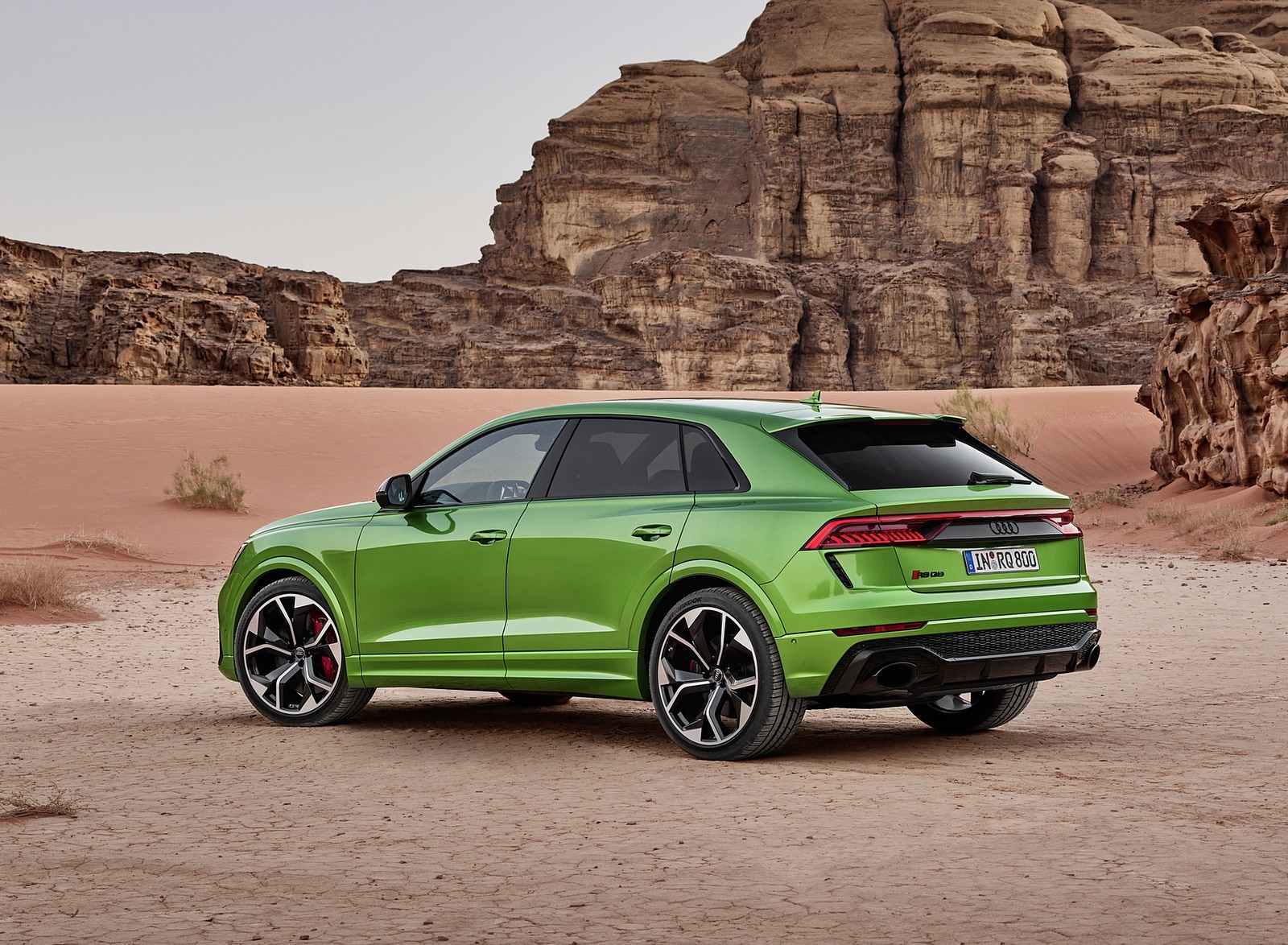 2020 Audi RS Q8 (Color: Java Green) Rear Three-Quarter Wallpapers #26 of 196