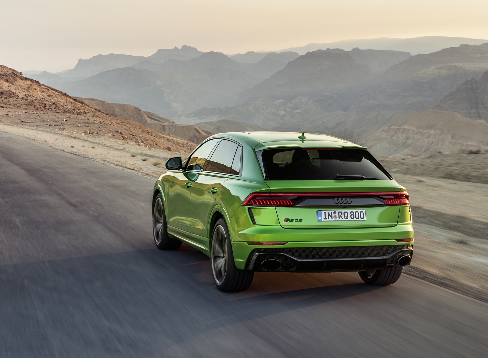 2020 Audi RS Q8 (Color: Java Green) Rear Three-Quarter Wallpapers #8 of 196