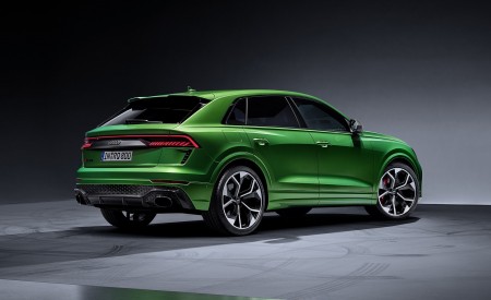2020 Audi RS Q8 (Color: Java Green) Rear Three-Quarter Wallpapers 450x275 (42)