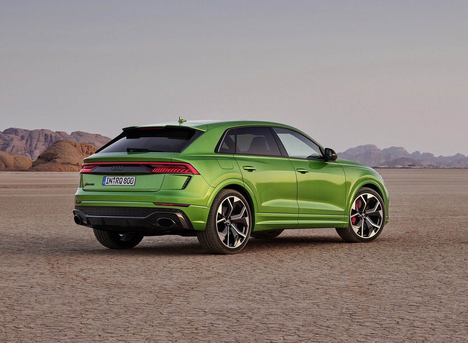 2020 Audi RS Q8 (Color: Java Green) Rear Three-Quarter Wallpapers #27 of 196