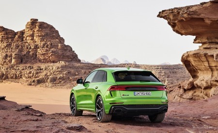 2020 Audi RS Q8 (Color: Java Green) Rear Three-Quarter Wallpapers 450x275 (16)