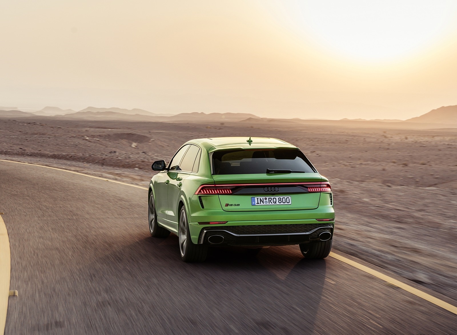 2020 Audi RS Q8 (Color: Java Green) Rear Wallpapers (10)