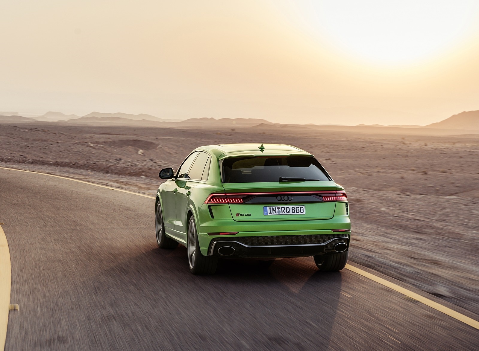 2020 Audi RS Q8 (Color: Java Green) Rear Wallpapers #10 of 196