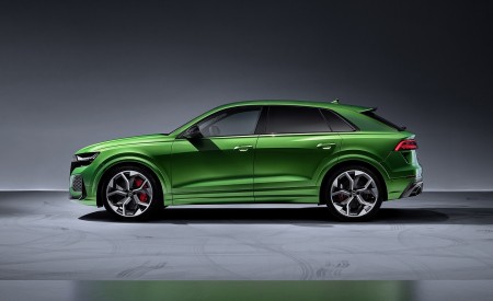 2020 Audi RS Q8 (Color: Java Green) Side Wallpapers 450x275 (44)