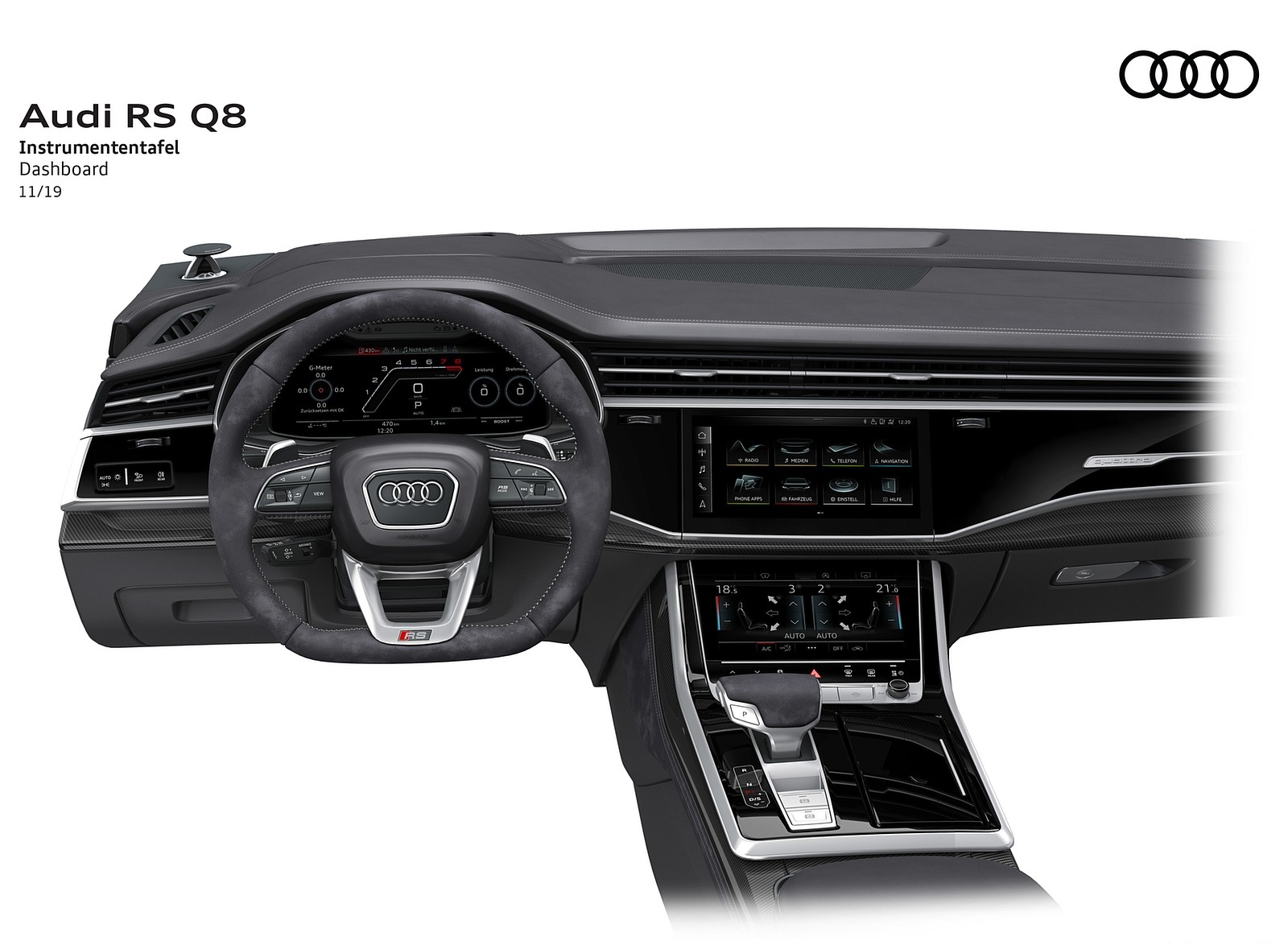 2020 Audi RS Q8 Dashboard Wallpapers #173 of 196