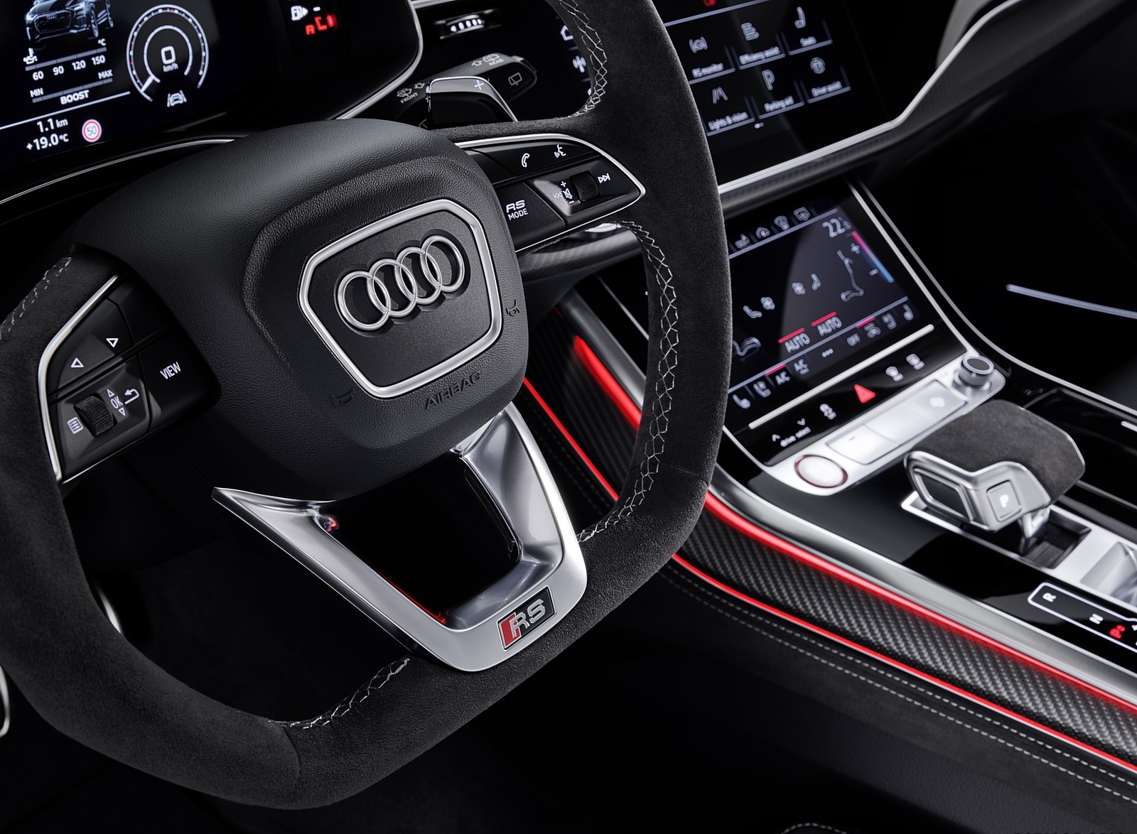 2020 Audi RS Q8 Interior Steering Wheel Wallpapers #190 of 196