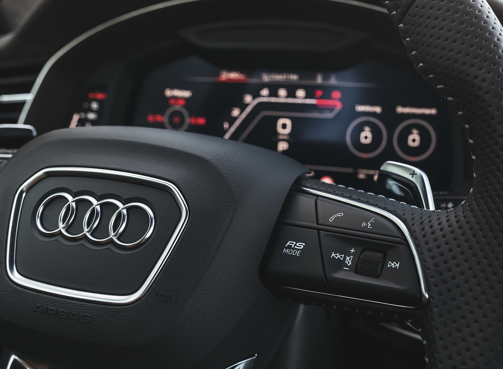 2020 Audi RS Q8 Interior Steering Wheel Wallpapers #154 of 196