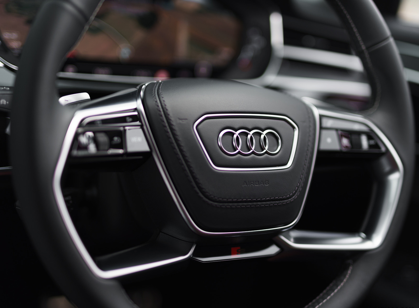 2020 Audi S8 (UK-Spec) Interior Steering Wheel Wallpapers  #158 of 189