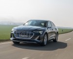 2020 Audi e-tron Sportback (Color: Plasma Blue) Front Three-Quarter Wallpapers 150x120