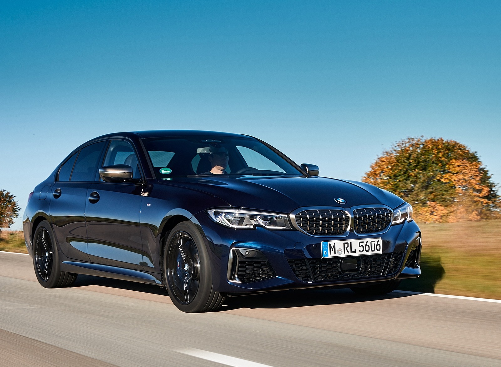 2020 BMW M340i Sedan (Color: Tanzanite Blue Metallic) Front Three-Quarter Wallpapers (6)