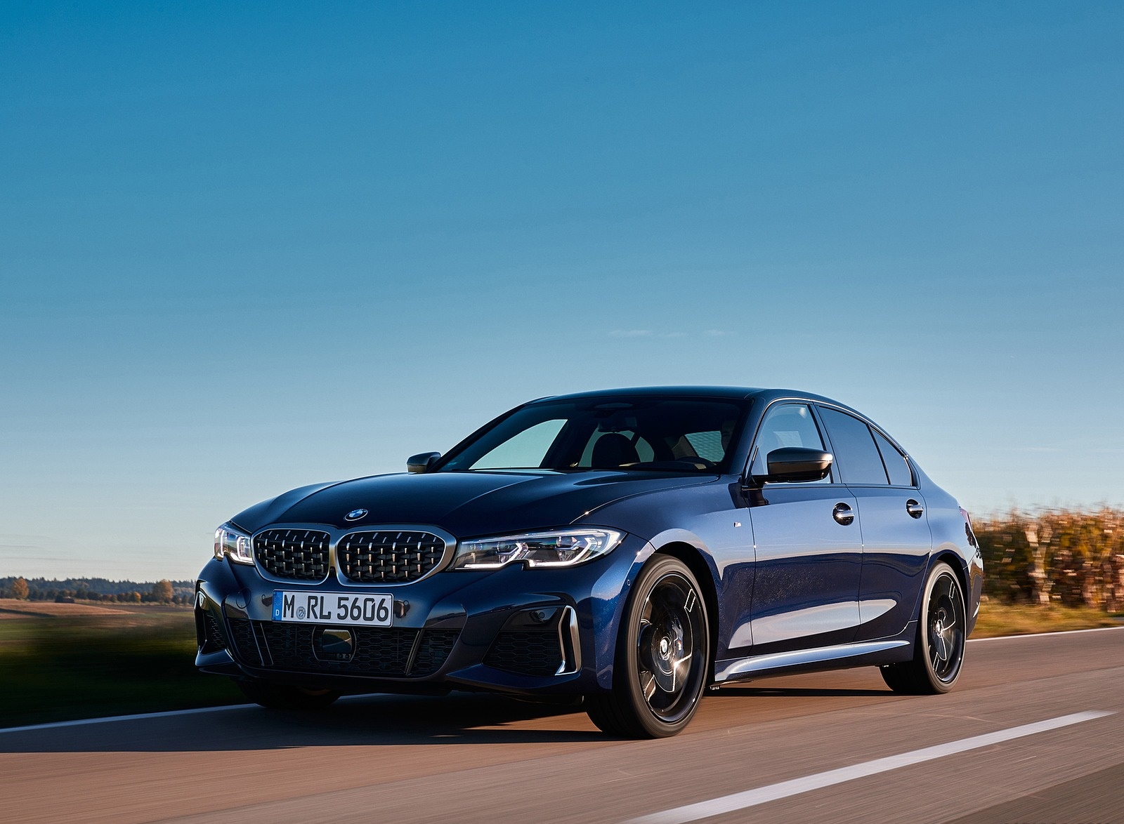 2020 BMW M340i Sedan (Color: Tanzanite Blue Metallic) Front Three-Quarter Wallpapers (8)