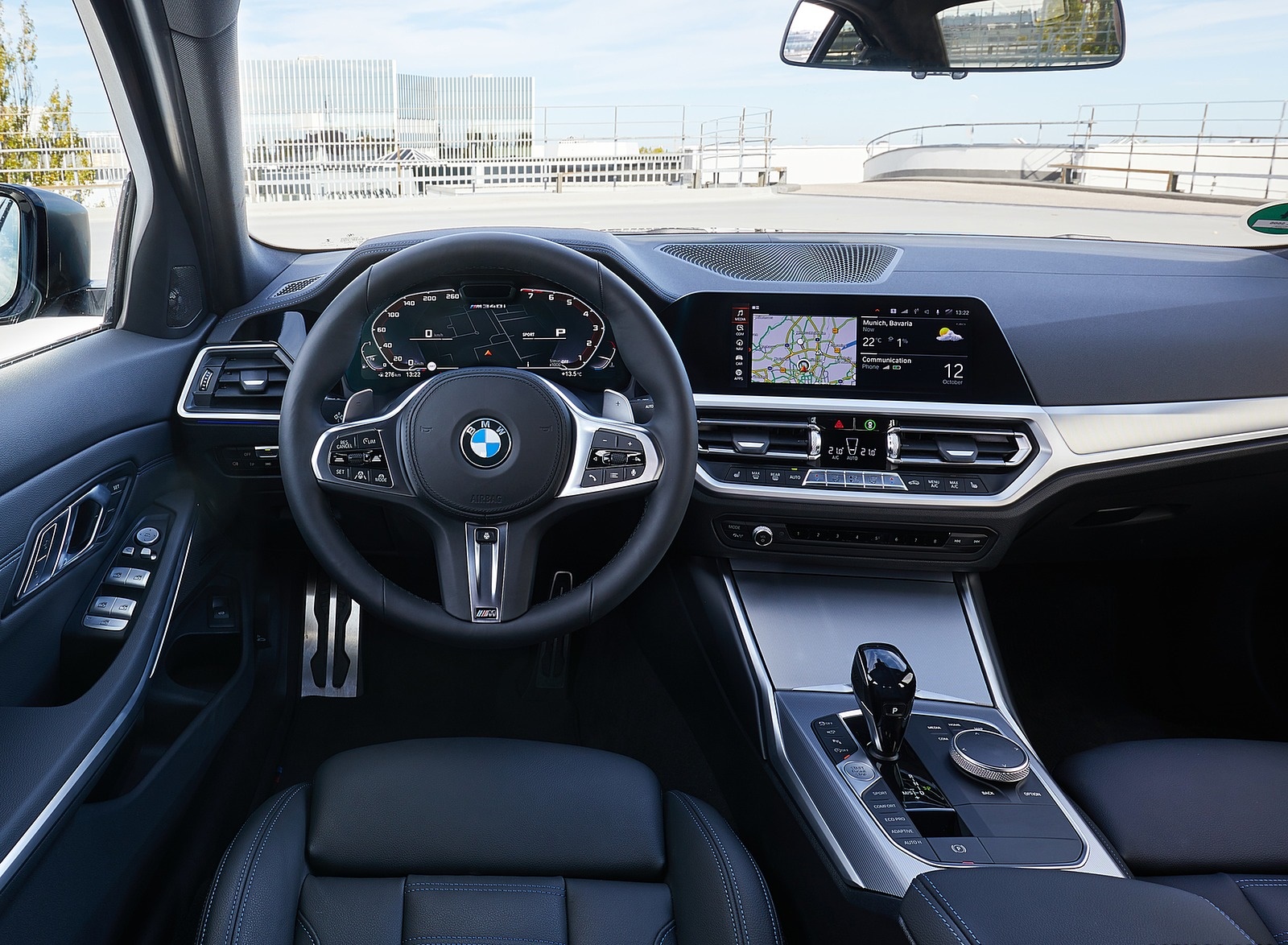2020 BMW M340i Sedan (Color: Tanzanite Blue Metallic) Interior Cockpit Wallpapers #72 of 74