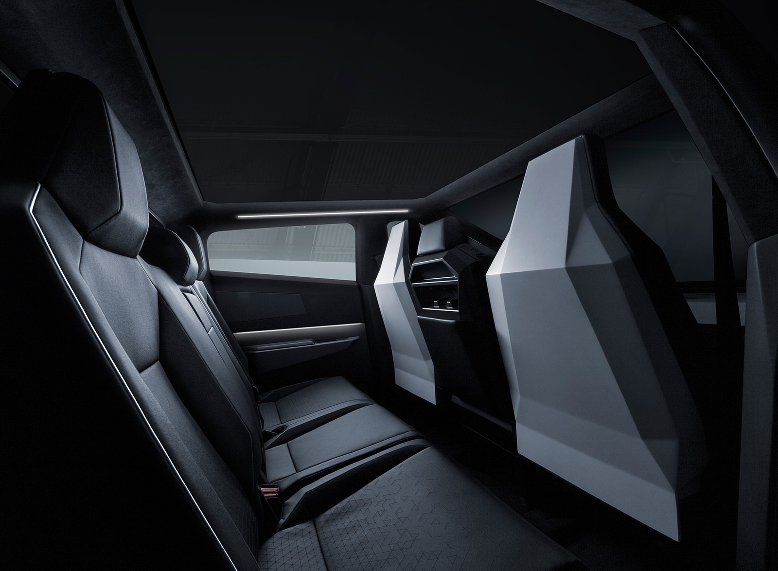 2022 Tesla Cybertruck Interior Rear Seats Wallpapers  #15 of 24