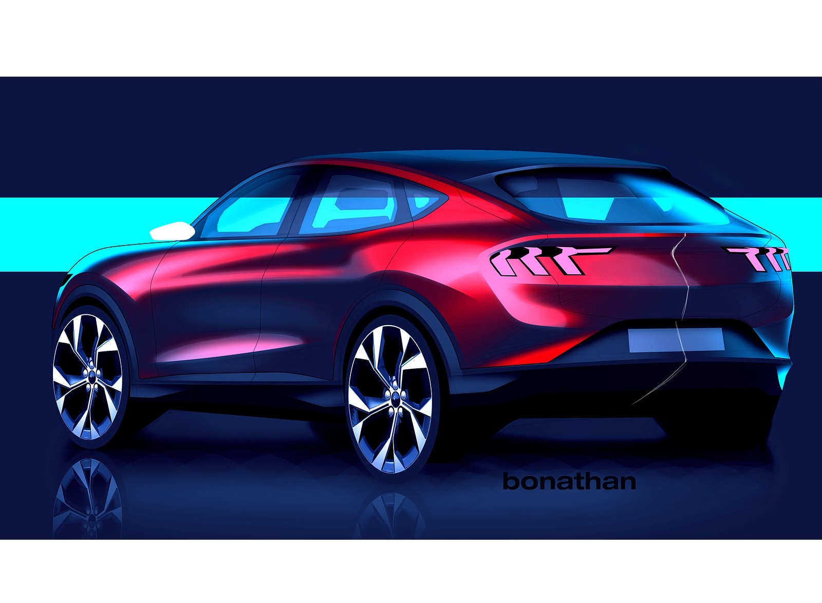 2021 Ford Mustang Mach-E Electric SUV Design Sketch Wallpapers #70 of 74