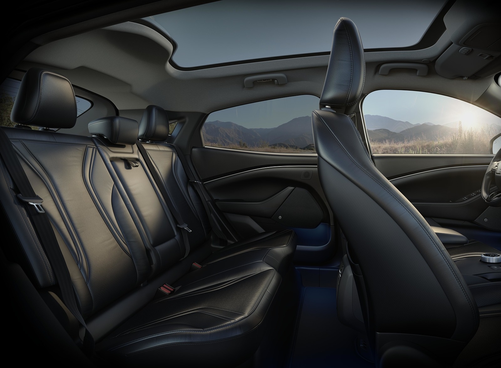 2021 Ford Mustang Mach-E Electric SUV Interior Rear Seats Wallpapers #56 of 74