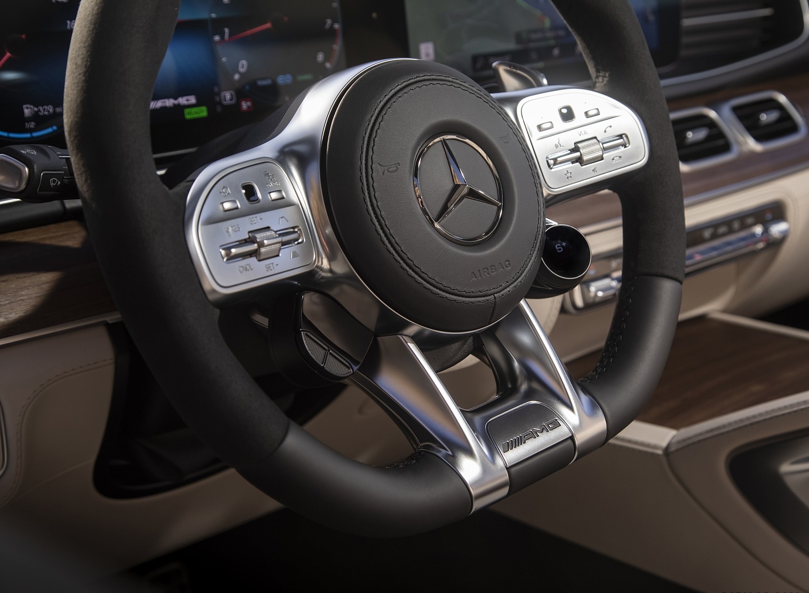 2021 Mercedes-AMG GLS 63 (US-Spec) Interior Steering Wheel Wallpapers #47 of 95