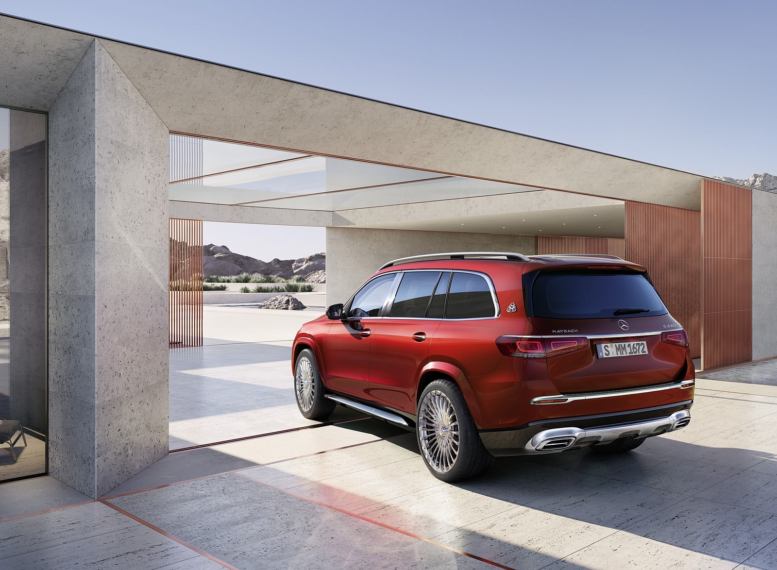 2021 Mercedes-Maybach GLS 600 (Color: Designo Hyacinth Red Metallic) Rear Three-Quarter Wallpapers #131 of 142