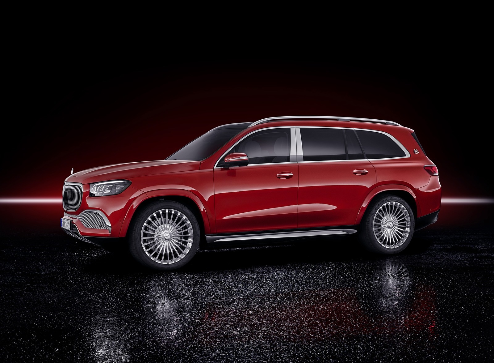 2021 Mercedes-Maybach GLS 600 (Color: Designo Hyacinth Red Metallic) Side Wallpapers #136 of 142