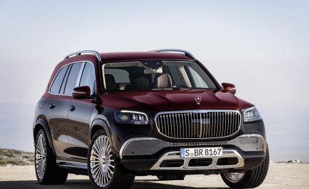 2021 Mercedes-Maybach GLS 600 (Color: Rubellite Red or Obsidian Black) Front Three-Quarter Wallpapers 450x275 (94)