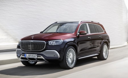 2021 Mercedes-Maybach GLS 600 (Color: Rubellite Red or Obsidian Black) Front Three-Quarter Wallpapers 450x275 (89)