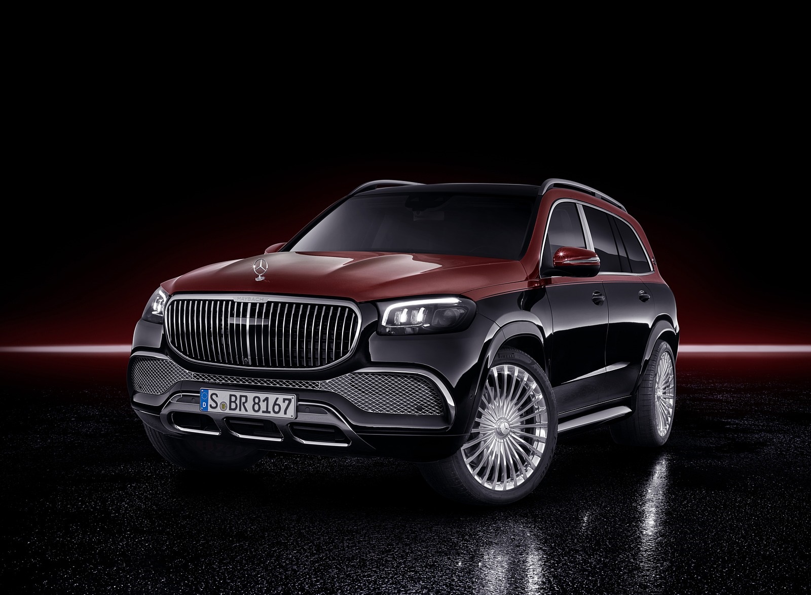 2021 Mercedes-Maybach GLS 600 (Color: Rubellite Red or Obsidian Black) Front Wallpapers #118 of 142