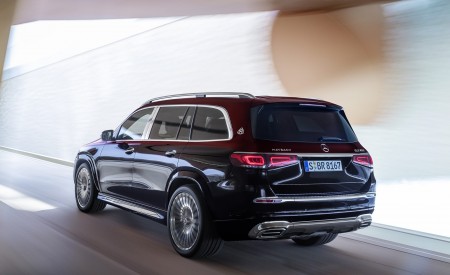 2021 Mercedes-Maybach GLS 600 (Color: Rubellite Red or Obsidian Black) Rear Three-Quarter Wallpapers 450x275 (90)