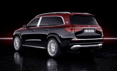 2021 Mercedes-Maybach GLS 600 (Color: Rubellite Red or Obsidian Black) Rear Three-Quarter Wallpapers 450x275 (121)