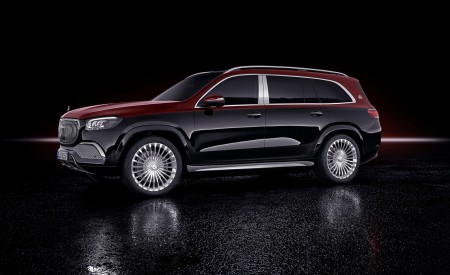 2021 Mercedes-Maybach GLS 600 (Color: Rubellite Red or Obsidian Black) Side Wallpapers 450x275 (123)