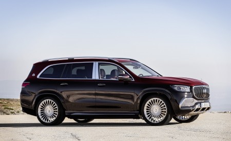 2021 Mercedes-Maybach GLS 600 (Color: Rubellite Red or Obsidian Black) Side Wallpapers 450x275 (99)