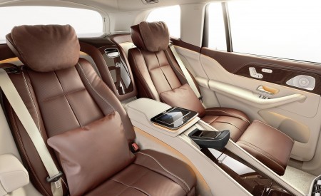 2021 Mercedes-Maybach GLS 600 Exclusive nappa leather mahogany or macchiato Interior Rear Seats Wallpapers 450x275 (126)
