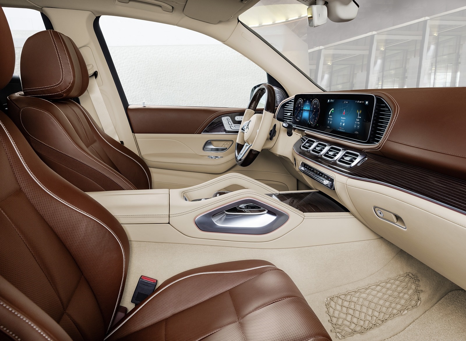 2021 Mercedes-Maybach GLS 600 Exclusive nappa leather mahogany or macchiato Interior Wallpapers #110 of 142