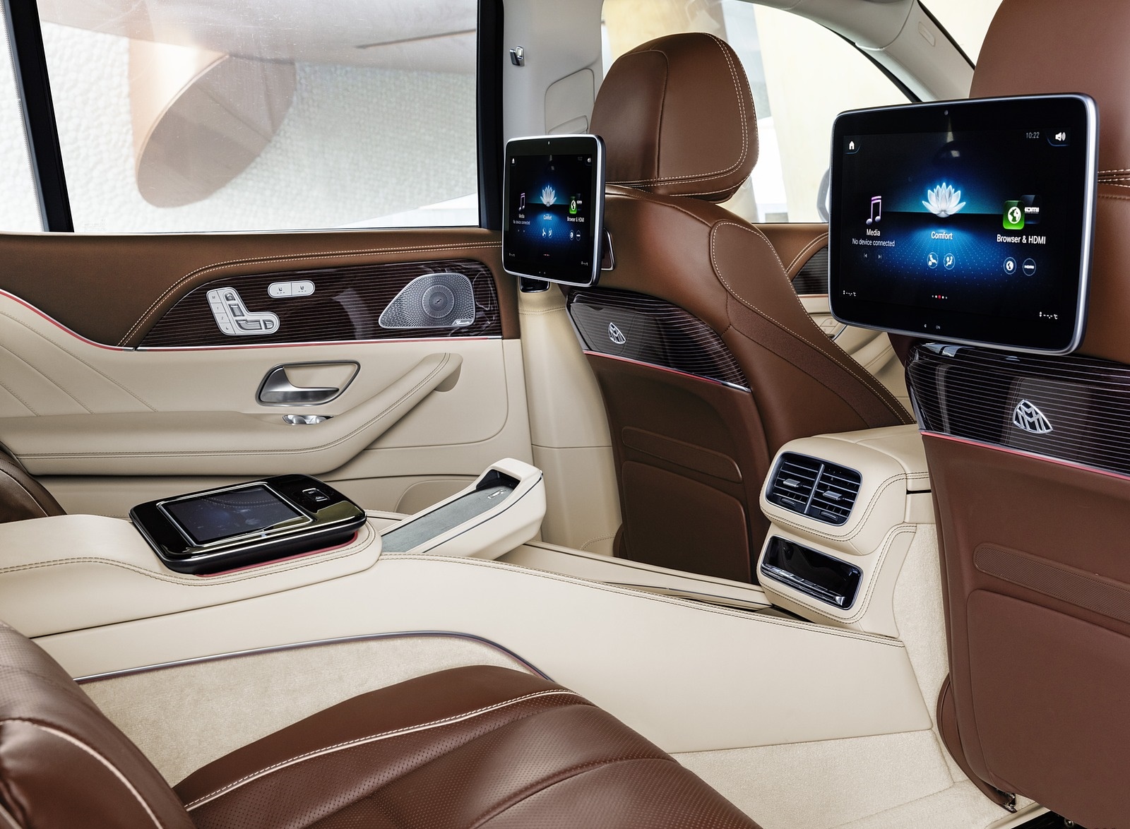 2021 Mercedes-Maybach GLS 600 Exclusive nappa leather mahogany or macchiato Interior Wallpapers #112 of 142