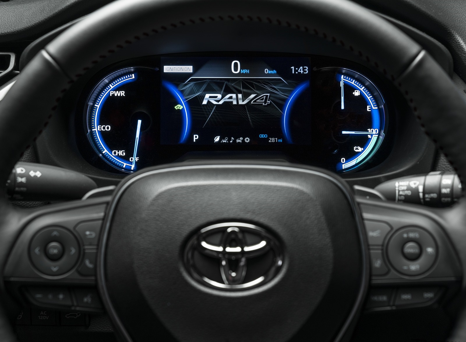 2021 Toyota RAV4 Prime Plug-In Hybrid Digital Instrument Cluster Wallpapers #30 of 30