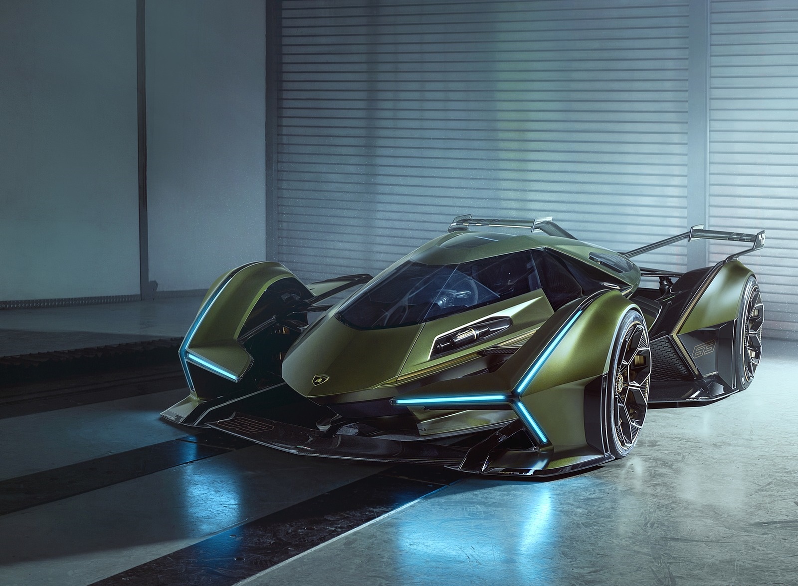 2019 Lamborghini Lambo V12 Vision Gran Turismo Front Wallpapers #4 of 17