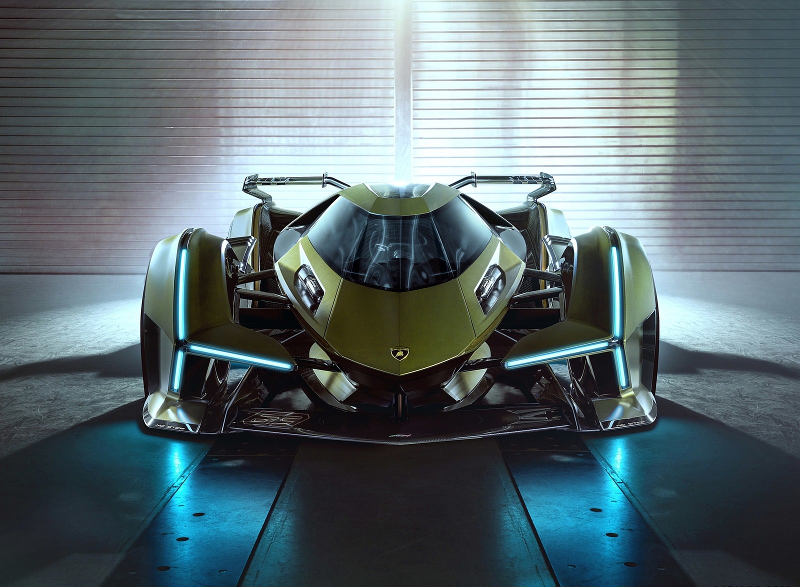 2019 Lamborghini Lambo V12 Vision Gran Turismo Front Wallpapers (5)