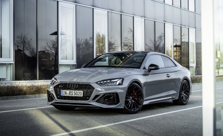 2020 Audi RS 5 Coupe (Color: Nardo Gray) Front Three-Quarter Wallpapers 450x275 (7)