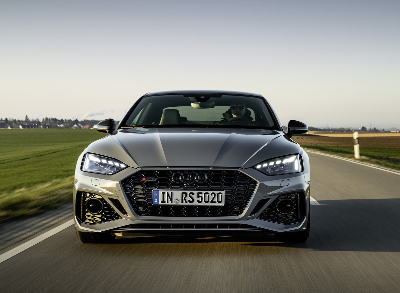 2020 Audi RS 5 Coupe (Color: Nardo Gray) Front Wallpapers (2)