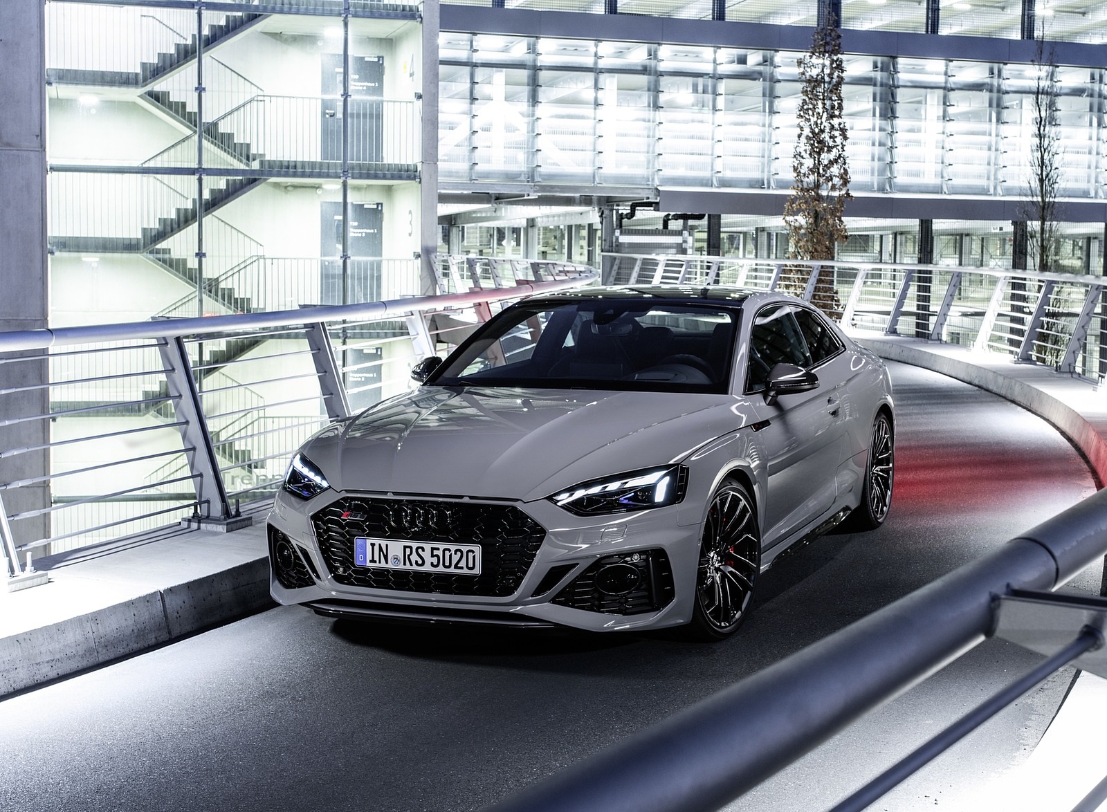 2020 Audi RS 5 Coupe (Color: Nardo Gray) Front Wallpapers (9)