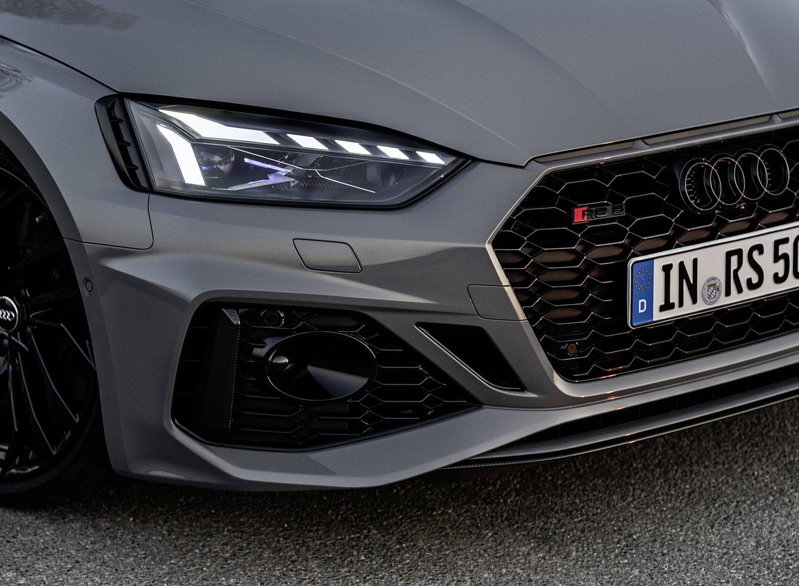 2020 Audi RS 5 Coupe (Color: Nardo Gray) Headlight Wallpapers #26 of 75