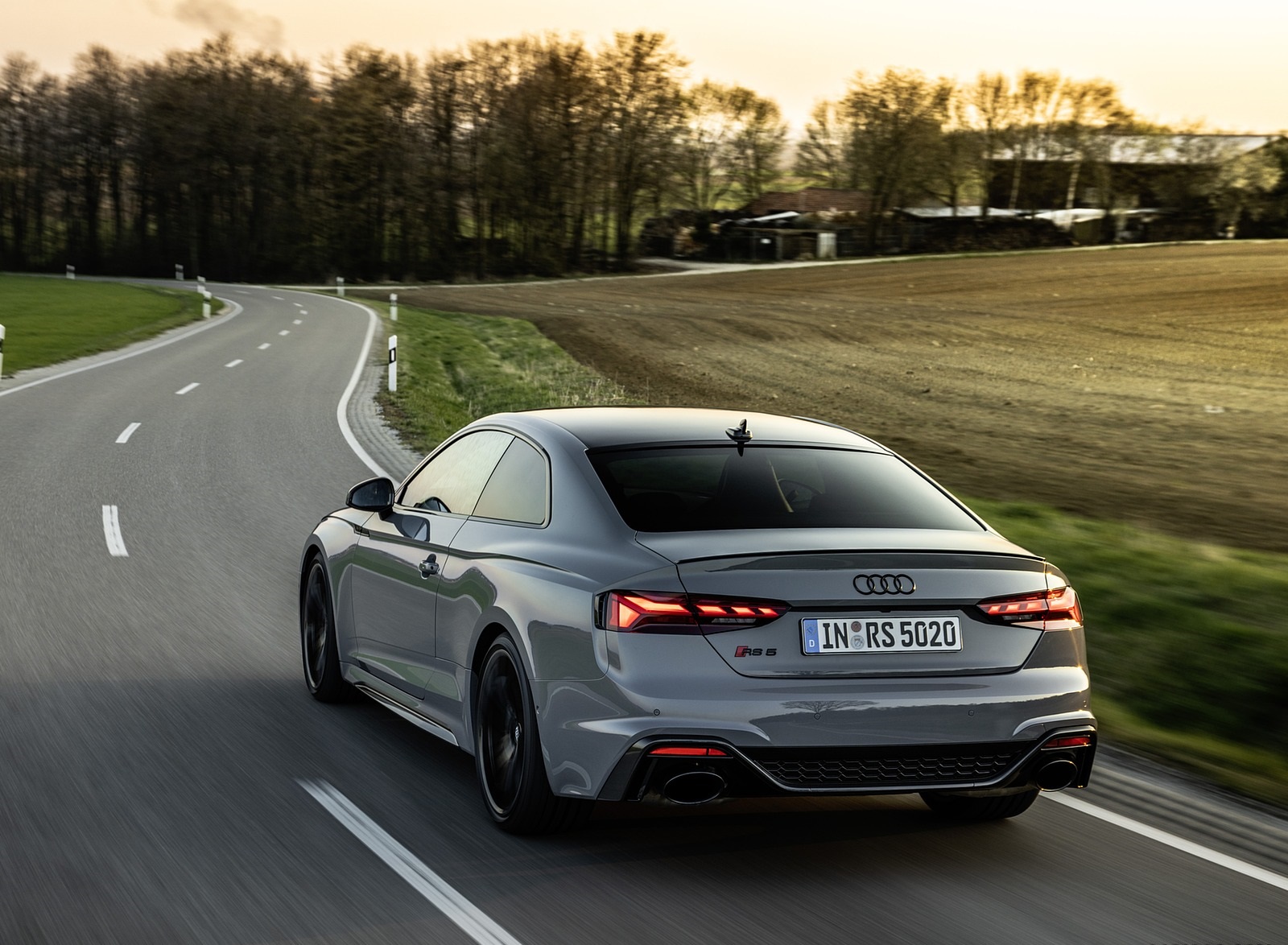 2020 Audi RS 5 Coupe (Color: Nardo Gray) Rear Three-Quarter Wallpapers #13 of 75